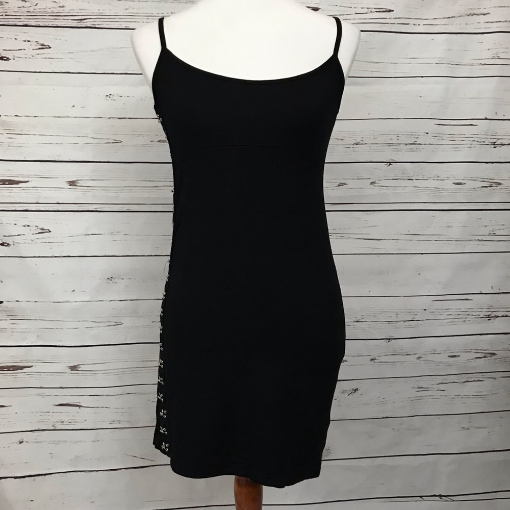 ASOS Hook & Eye Black Dress Size 12